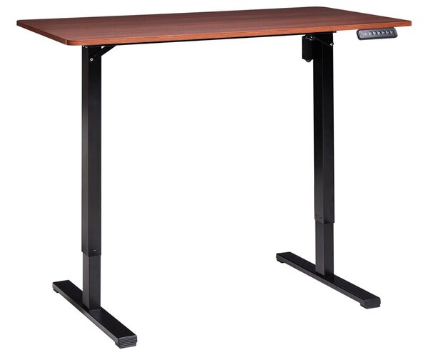 Elektromosan állítható asztal TAVARES Barna/fekete 120 cm 60 cm
