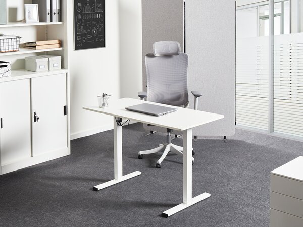 Elektromosan állítható asztal TAVARES Fehér 120 cm 60 cm