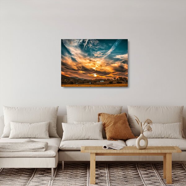 Felhők képe (üvegen) (70x50 cm)