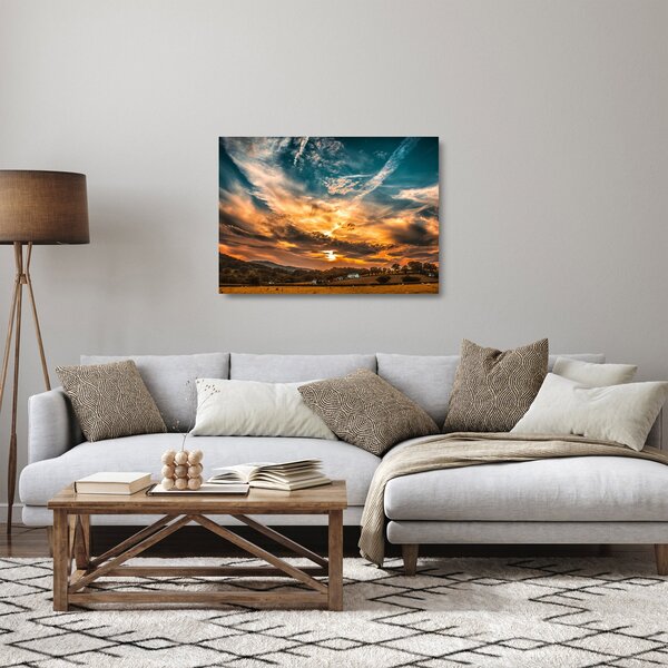 Felhők képe (üvegen) (70x50 cm)