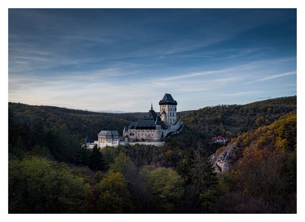 Karlstejn képe (üvegen) (70x50 cm)