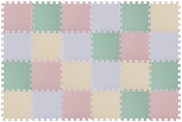 Puzzle habszivacs játszószőnyeg szett 24db Light, 180x120cm