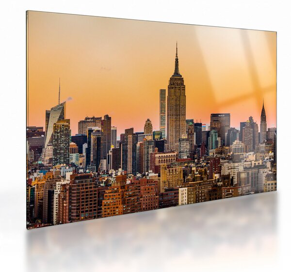 New York képe (üvegen) (70x50 cm)