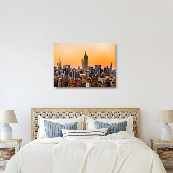 New York képe (üvegen) (70x50 cm)