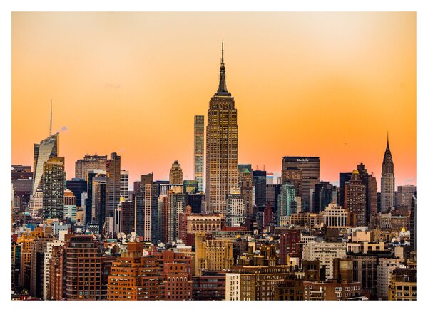 New York képe (üvegen) (70x50 cm)