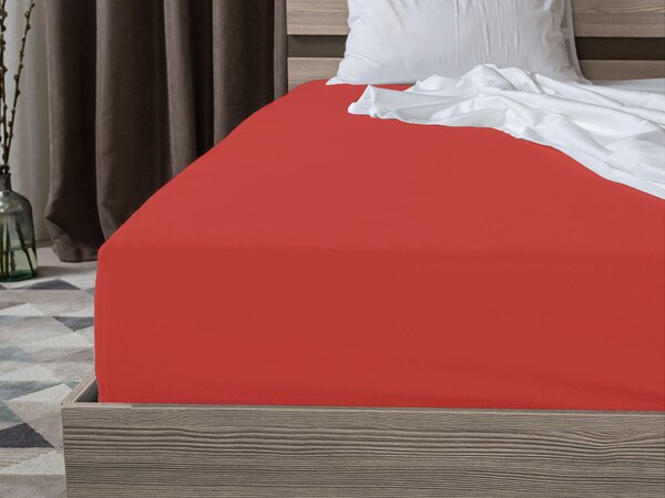 Jersey piros lepedő EXCLUSIVE 200 x 220 cm