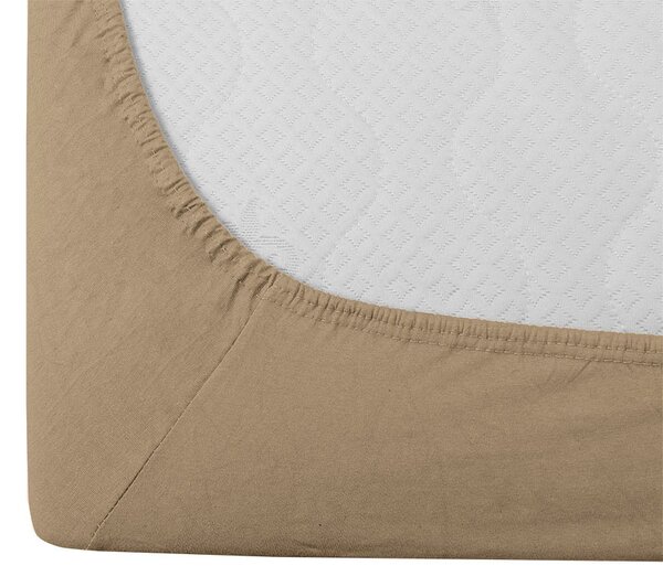 Jersey bézs lepedő kiságyba 60x120 cm