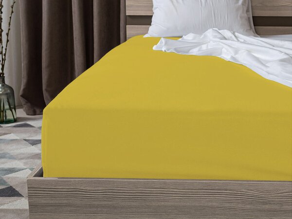 Jersey EXCLUSIVE sárga lepedő 180x200 cm Grammsúly (rost sűrűség): Lux (190 g/m2)