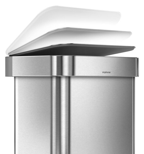 Rozsdamentes acél pedálos szemetes 45 l - simplehuman
