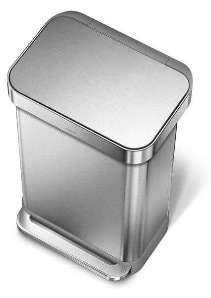Rozsdamentes acél pedálos szemetes 45 l - simplehuman