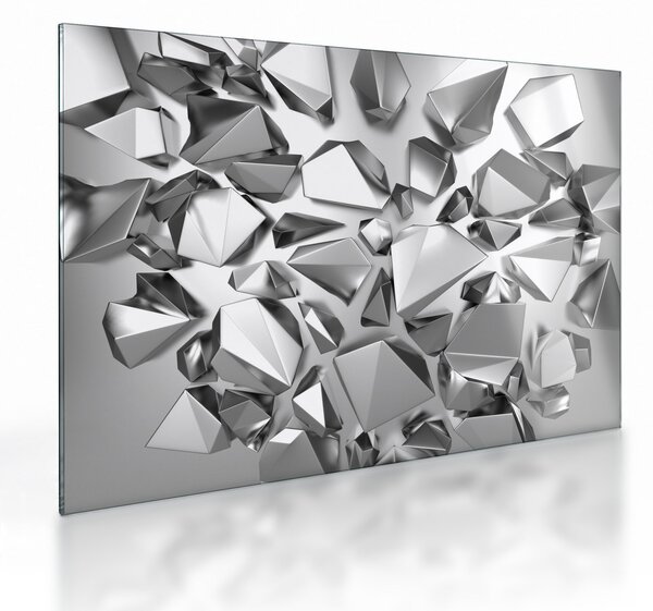 A 3D absztrakció képe (üvegen) (70x50 cm)