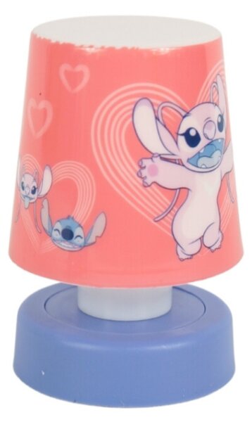 LED gyerek éjjeli lámpa LILO & STITCH 11 cm rózsaszín