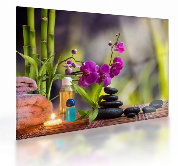 Kép - spa and stones (üvegen) (70x50 cm)