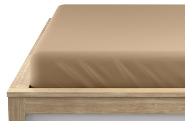 Jersey bézs lepedő EXCLUSIVE 90x200 cm