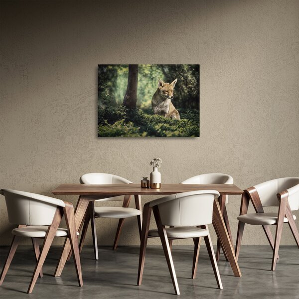 Róka képe (üvegen) (70x50 cm)