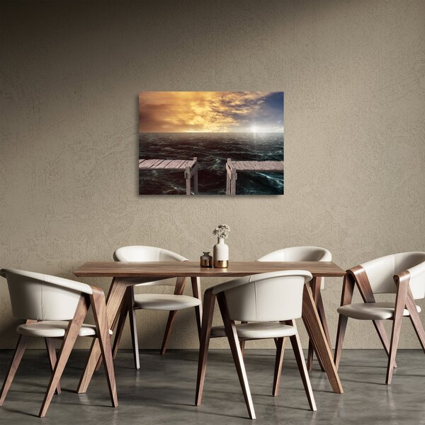 Tenger képe (üvegen) (70x50 cm)
