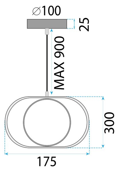 LED Lámpa APP1555-CP Gold