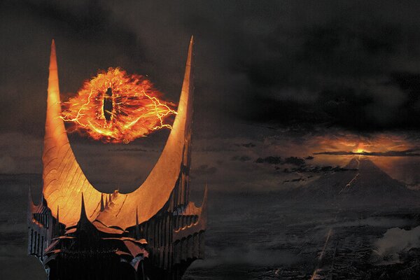 Művészi plakát The Lord of the Rings - Eye of Sauron, (40 x 26.7 cm)