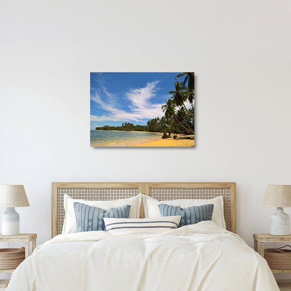 Kép a strandról (üvegen) (70x50 cm)