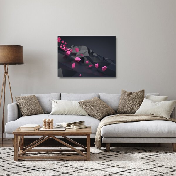 A 3D absztrakció képe (üvegen) (70x50 cm)
