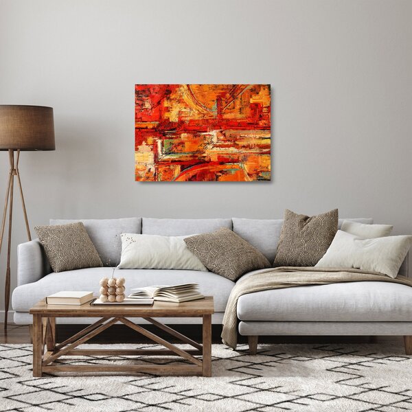 A falfestmény képe (üvegen) (70x50 cm)