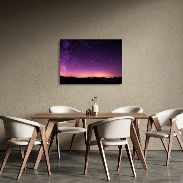 Ég képe hullócsillagokkal (üvegen) (70x50 cm)