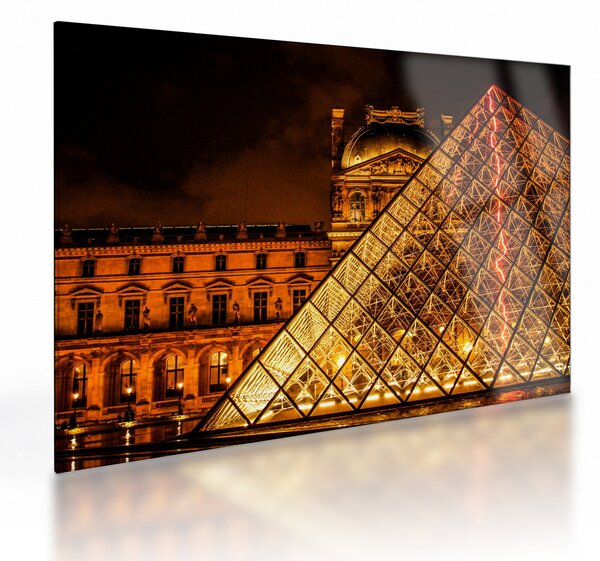 A párizsi Louvre képe (üvegen) (70x50 cm)