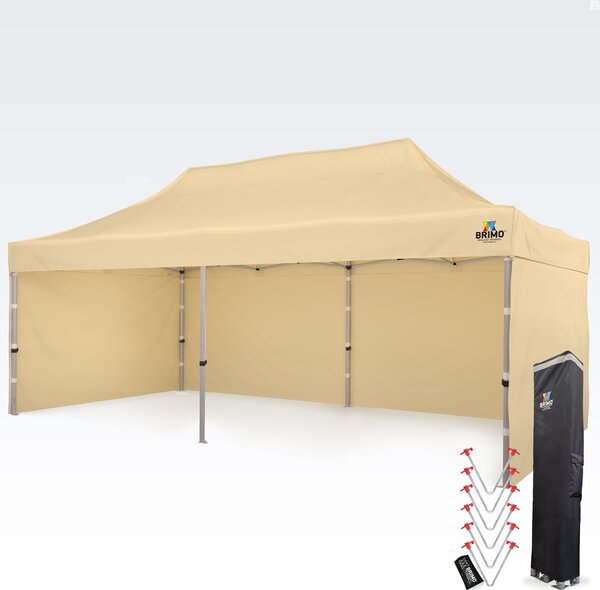 Alumínium mobil sátor pavilon 4x8 m motorsporthoz és depóhoz - Bézs