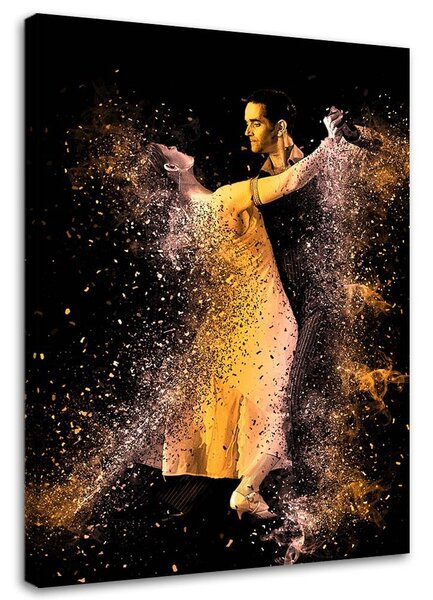 Gario Vászonkép Pár táncol az aranyporban Méret: 40 x 60 cm