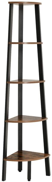 Sarokpolc TAYLOR 5 polc 159x34 cm, rusztikus barna
