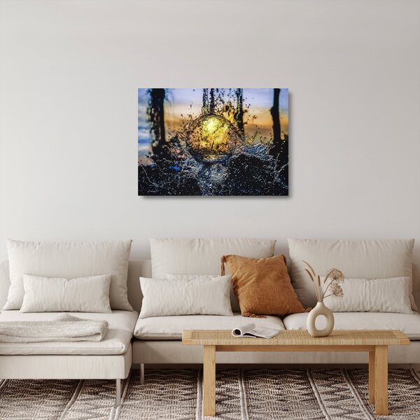 A víz képe (üvegen) (70x50 cm)