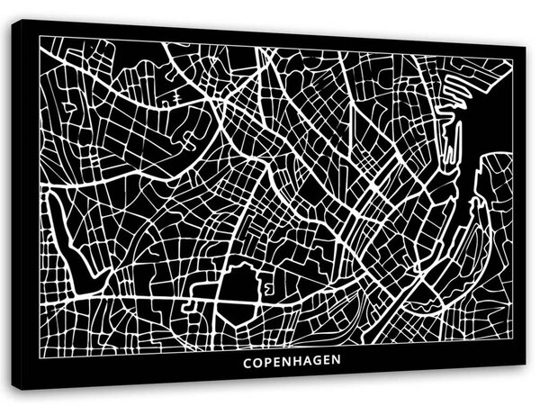 Gario Vászonkép Koppenhága városrendezési terve Méret: 60 x 40 cm
