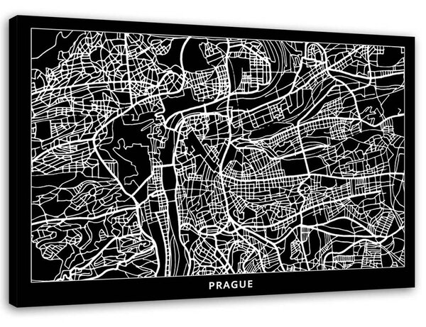 Gario Vászonkép Prága város terve Méret: 60 x 40 cm