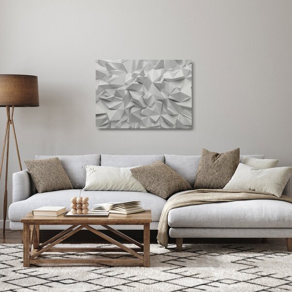 Absztrakciós kép (üvegen) (70x50 cm)
