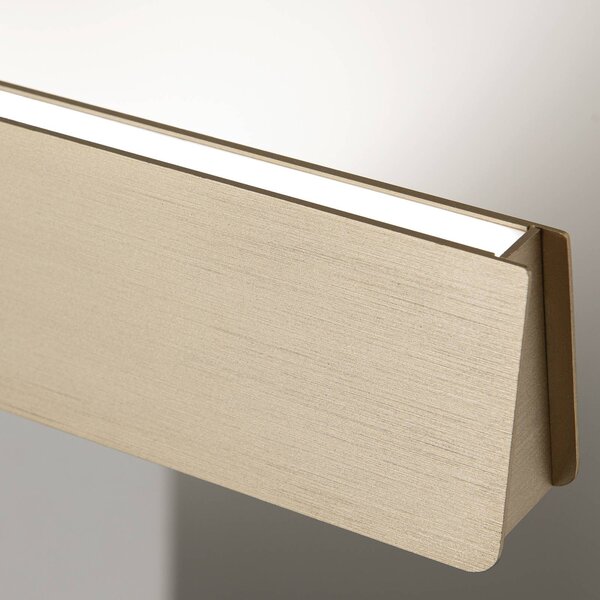 ORION LED-es függőlámpa Tara, arany színű, hossza 120 cm, alumínium/acél, dimmelhető, Sárgaréz / arany, Nappali / Étkező, Alumínium, Modern