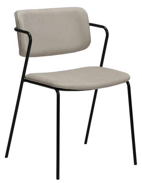 Zed design szék, homok, fekete fém láb