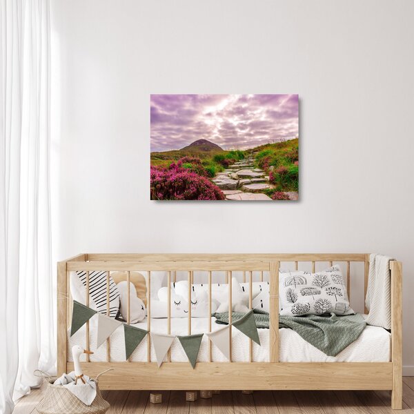 Tájkép (üvegen) (70x50 cm)