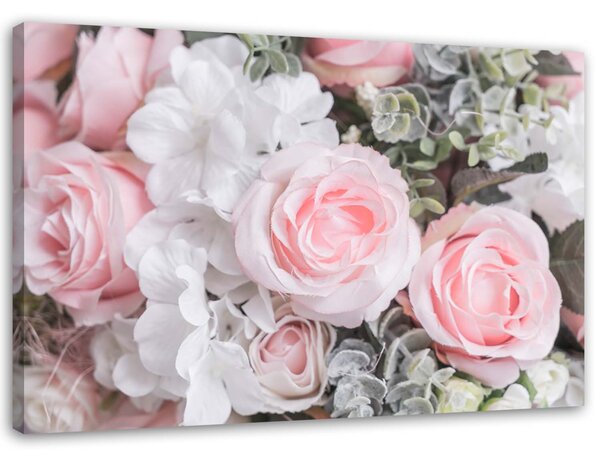 Gario Vászonkép Rózsaszín rózsák Méret: 60 x 40 cm