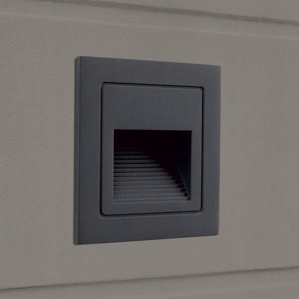 ORION Loro LED fali lámpa, antracit, szélesség 8,5 cm, alumínium, Fekete, Alumínium, Modern