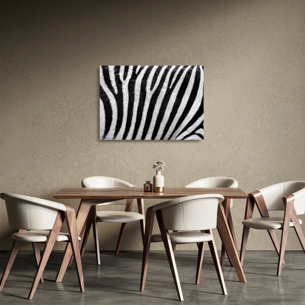 Kép egy zebra bőrről (üvegen) (70x50 cm)
