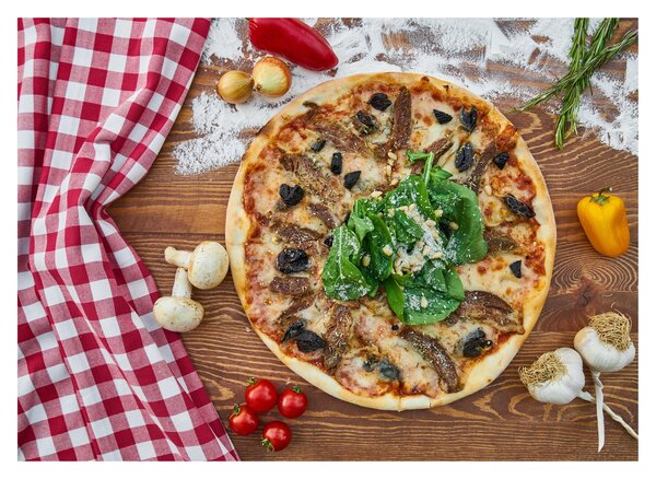 Pizza képe (üvegen) (70x50 cm)