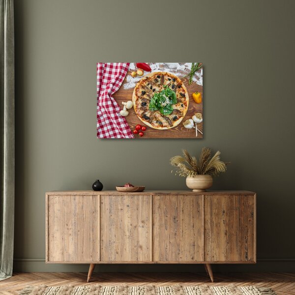 Pizza képe (üvegen) (70x50 cm)