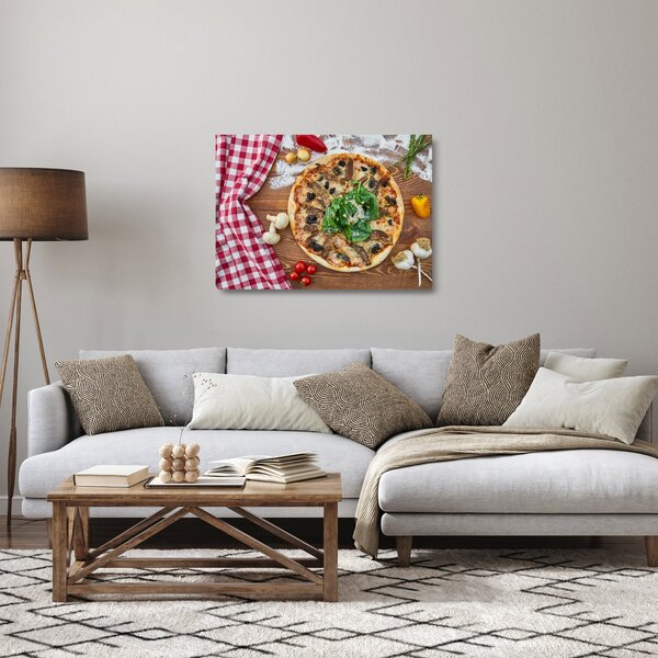 Pizza képe (üvegen) (70x50 cm)