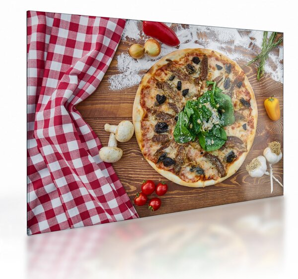 Pizza képe (üvegen) (70x50 cm)