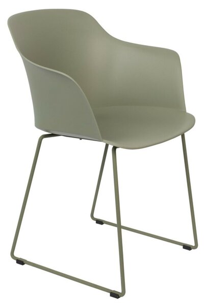 Tango design karfás szék, zöld műanyag