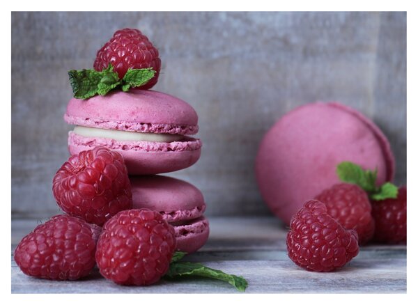 A macaroons képe (üvegen) (70x50 cm)