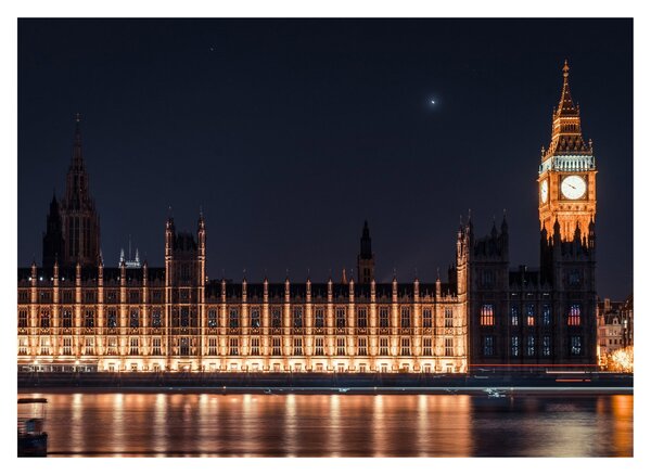 Kép a Big Benről Londonban (üvegen) (70x50 cm)