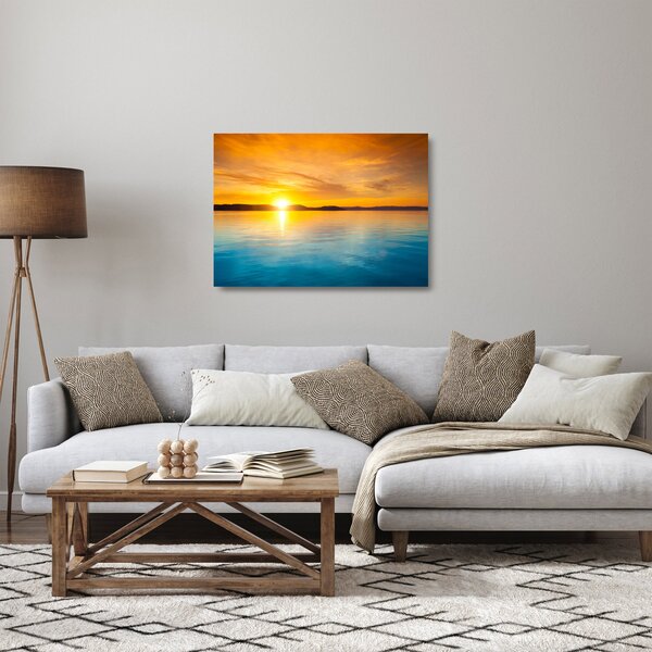 Napkelte képe (üvegen) (70x50 cm)
