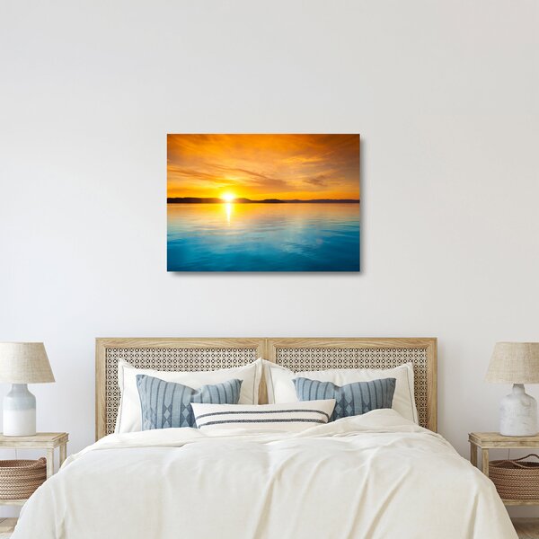 Napkelte képe (üvegen) (70x50 cm)