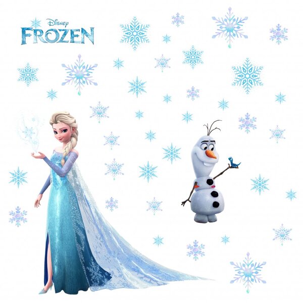 Falmatrica "Elsa és Olaf" 60x70 cm